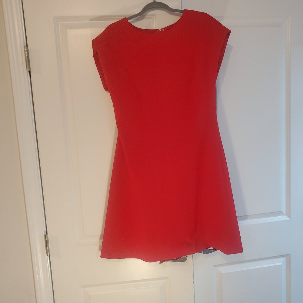Anne Klein Red Dress – Women’s Size 12, Classic Sheath, Gently Worn